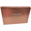 Glitter Rose Gold Glitter Photo Album - Holds 36 Photos