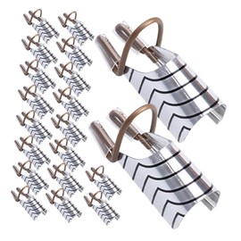 DECHOUS 20pcs Aluminum Nail Forms Reusable Manicure Extension Guides for Acrylic UV Gel Crystal Nails Precision Fit and