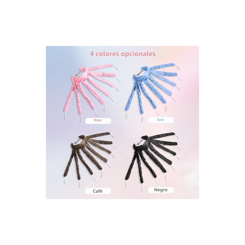Conjunto de rizadores pelo en forma pulpo para cabello largo