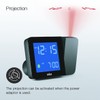 Braun Digital Projection Alarm Clock with 4 Backlight options, Negative