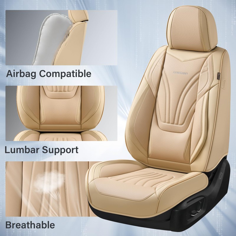 Coverado Car Seat Covers Front Seats, 2 Piece Car Seat