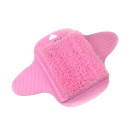 perfeclan Shower Foot Scrubber Mat Massager Mat Professional Portable Dead Skin Callus Remover for Men and Women Foot Scrubbing Brush, Pink