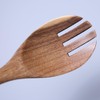 ccHuDE 2 Pcs Wooden Salad Servers Salad Serving Forks Wood
