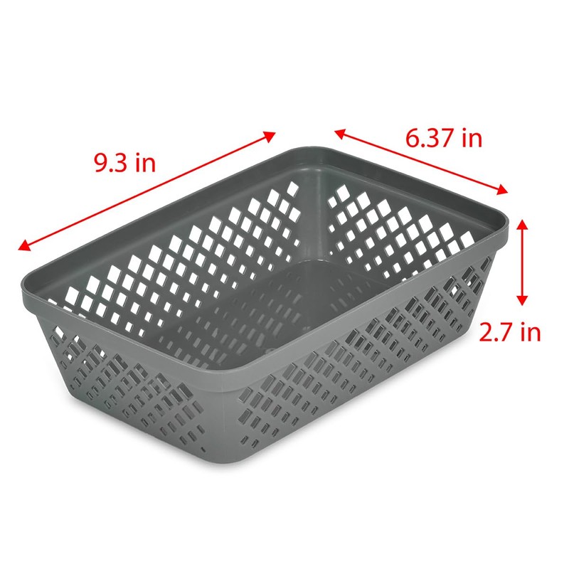 Glad Plastic Storage Basket Set - Multipurpose Drawer Trays, Kitchen
