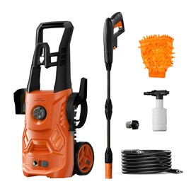 Pressure Washer, 4200PSI 2.6 GPM Power Washer with Foam Cannon 23FT Hose PATOOLIO Electric High Pressure Washer for Fences, Patios, Decks, Patios and Cars Powerwasher