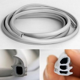 Korean-Made 6.3M Entrance Door Rubber Seal - Apartment Door Gap Stopper Rubber Seal 6.3M (Winged Type) 2ea