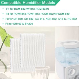 VUIUKOYE 2-Pack WF832 Humidifier Wick Filter| Replacement for RCM-832 Humidifier Wick Filters| Replacement Humidifier Filters for Equate Eqwf813