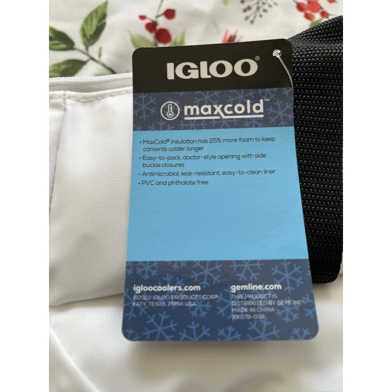 Igloo NEW Igloo MaxCold SEADRIFT SNAP DOWN Cooler Bag 36-Cans
