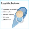 Oulac Blue Cream Eyeshadow also for Highlighter Large Capacity Highly