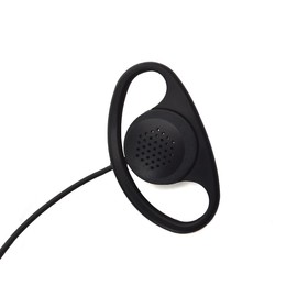 UAYESOK D-Shape Earpiece Safety Headset for 2 Pin Midland G5 G6 G7 G8 G9 GXT250 GXT325 GXT550 GXT650 LXT80 LXT112 Alan39 Alan42 Alan507 Walkie Talkie with Built-in PTT / VOX Microphone
