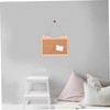 Operitacx Wooden Frame Decorative Cork Board Double Sided Memo Board