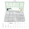 500 Pcs Nylon Hex Head Screws Bolts and Nuts and