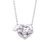 [White Clover] Cinnamoroll Sanrio Cinnamoroll Dancing Stone Necklace Open Heart