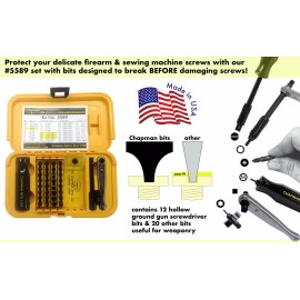 Chapman MFG 5589 Ultimate Gunsmith Screwdriver Set USA MADE