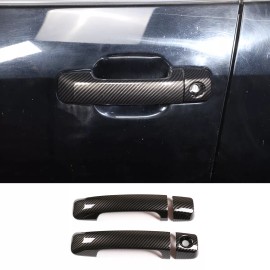 car-king888 Car Accessories ABS Carbon Door Grab Handle Cover For Toyota FJ Cruiser 2007-21