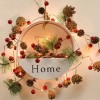 SoonHua Jingle Bells Pinecone Christmas Decoration String Lights