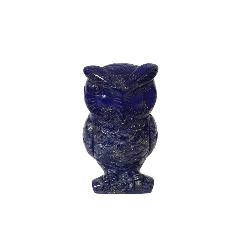 Lapislazuli Stein Eule, Steintier Lapislazuli, Edelstein Eule Lapis-Lazuli 5cm/2 inch