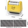 Miseyo Wide Identity Theft Protection Roller Stamp Set - Yellow