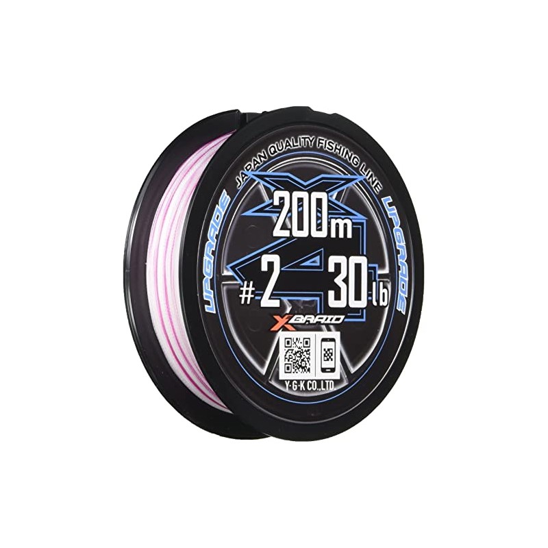 X-Braid Upgraded X4 200m No. 2 30 lb, Orchid White