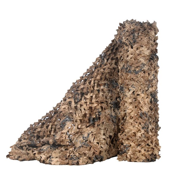 LOOGU Bulk Rolls of Camouflage Netting for Photography Background Camo Decorative Net and Hunting Blinds (Desert Digital, 1.5x20M=5x65.6ft)