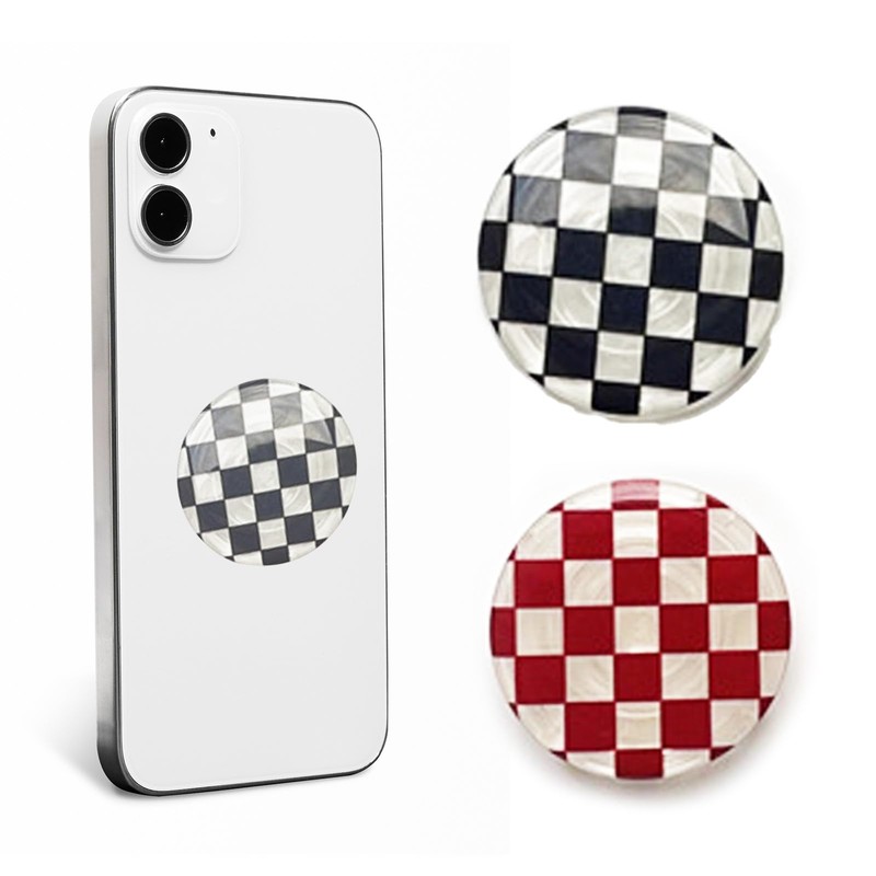 2 Pack Foldable Finger Phone & Tablet Stand - Chessboard