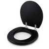 J&V Textiles Embroidered Soft Round Toilet Seat With Easy Clean