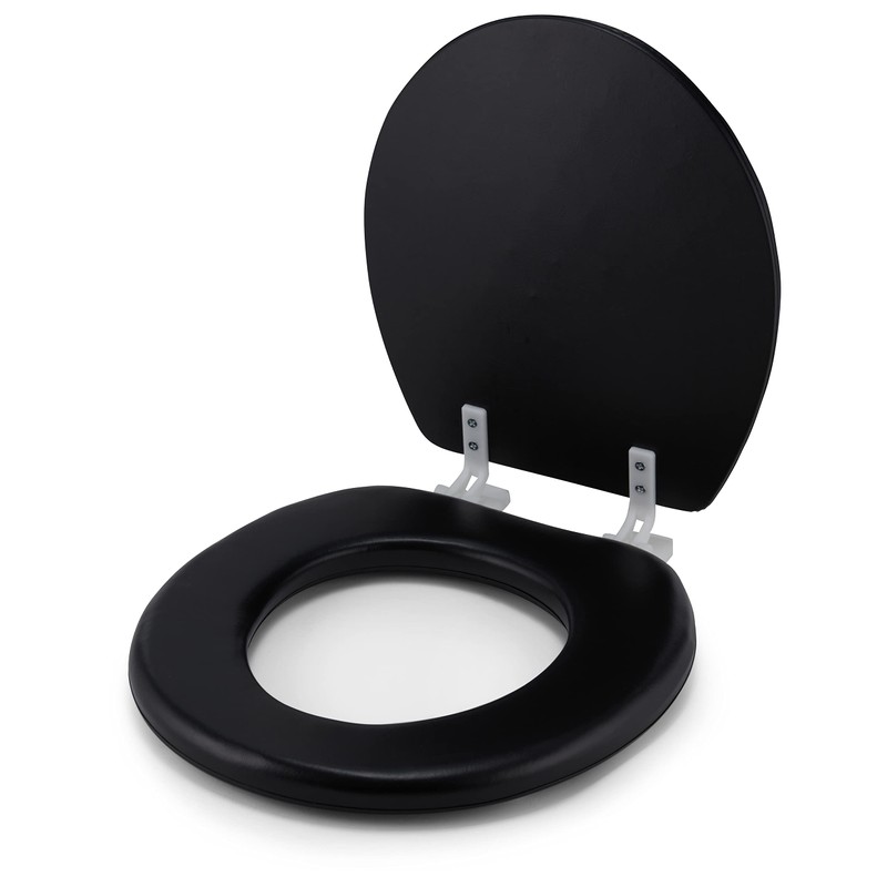 J&V Textiles Embroidered Soft Round Toilet Seat With Easy Clean