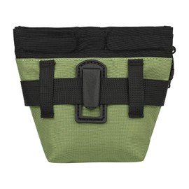 FLYING TAIL Dog Training Pouch with Magnetic Snap Closure, Waist Pack for Outdoor Pet Training, With Trash Bag Holder (Green)
