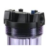 Hydronix HF5-10CLBK34PR Water Filter Housing 10" RO, Whole House, Hydroponics