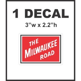 The Milwaukee Road  Railway Railroad Rail Road Lionel Train Diorama Decal