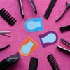 6 Piezas Tiza Cabello Lavable, 6 Colores, Portátil de Plástico