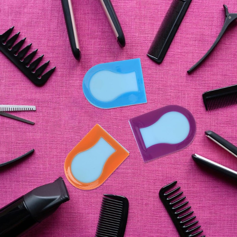 6 Piezas Tiza Cabello Lavable, 6 Colores, Portátil de Plástico