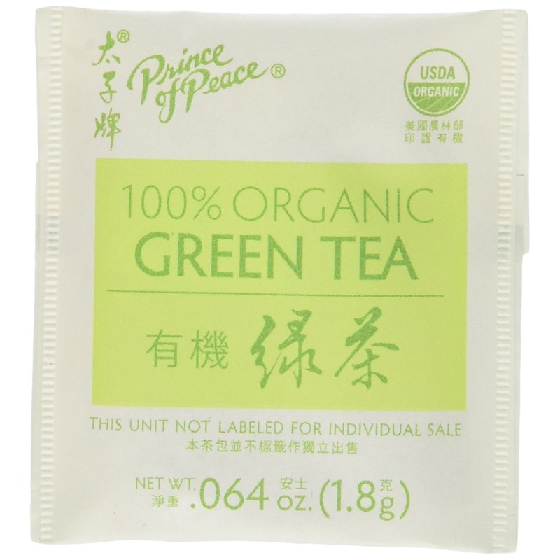 Prince of Peace Organic Green Tea 100 Tea Bags -