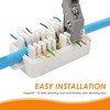 LUCTHY 2Pack Cat6 RJ45 Junction Box with Screwdriver, Punch Down