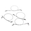 Sosoport 3sets Sturdy Stainless Steel Fishing Line for Lure Leader