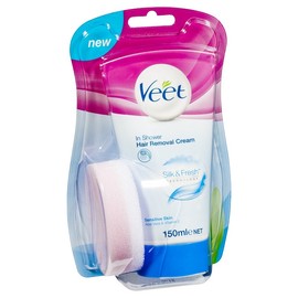 Veet Sensitive Skin In Shower Hair Removal Cream 150ml