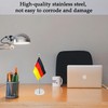 LIANCHEN Table Flag Telescopic Pole with Base, Telescopic Range: 26-65