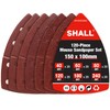 Shall SHALL 120-Piece Sanding Sheets Mouse Sanding Pads, Assorted Grits,