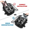Trunab Reusable 8 Cups Drink Carrier for Delivery with Adjustable