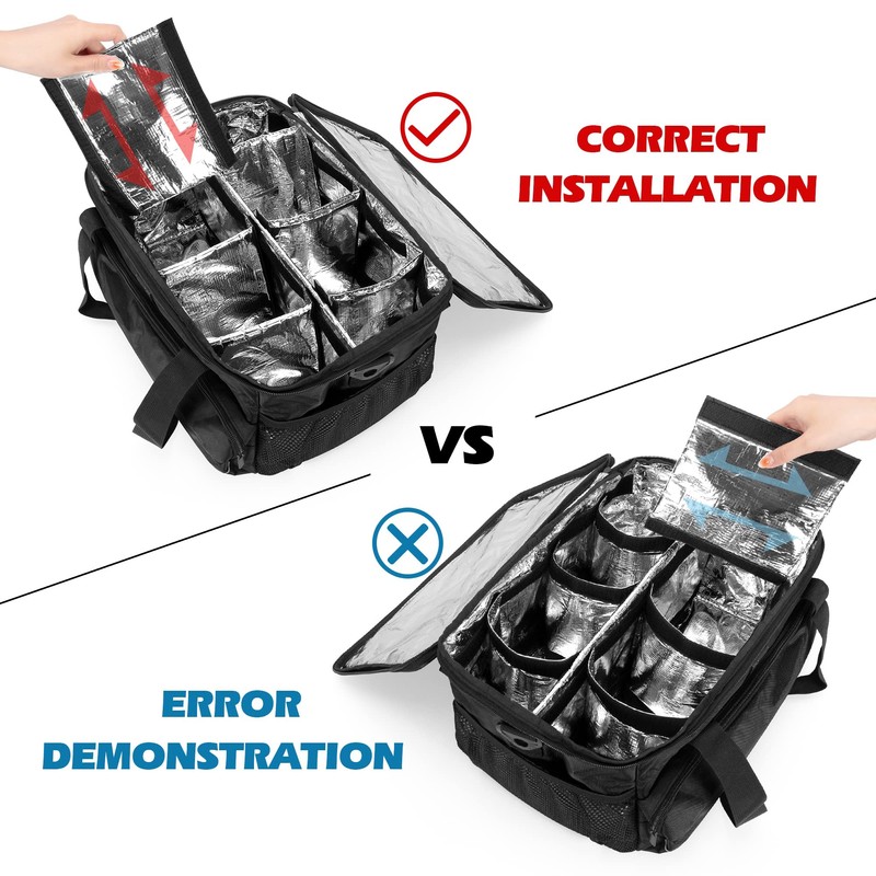 Trunab Reusable 8 Cups Drink Carrier for Delivery with Adjustable