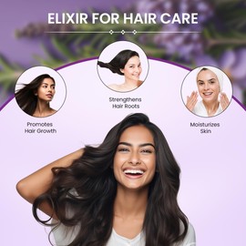 Generic Ayurvedic Rosemary Hair Oil with Castor Oil & Sesame, Hibiscus For Hair Growth Strengthens Roots Controls Hair Fall and Moisturising Dry Skin - 200ml