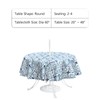 LVTXIII Outdoor/Indoor Round Tablecloth, Patio Stain Resistant Table Covers with
