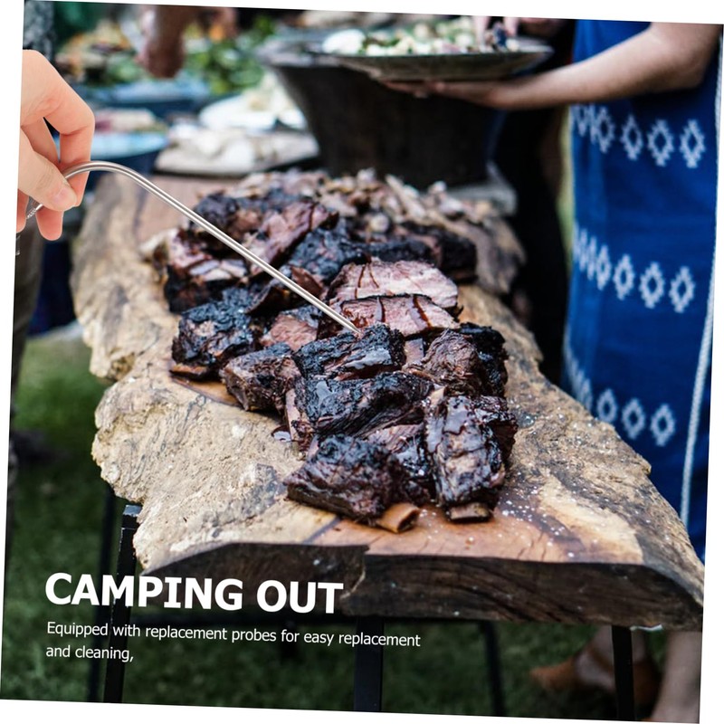 MAGICLULU 1set Barbecue Meat Thermometer Probe Replacement for Accurate Cooking