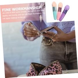 WOONEKY 3pcs Wet Dry Makeup Sponge Brush Set Foundation Egg Puff Makeup Tools Cosmetics Sponge Brush