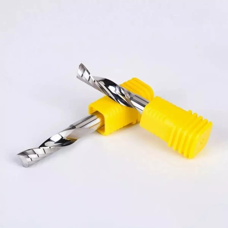 YG-05 Broca Fresa 1/8 Carburo Aluminio Acrílico Mdf 1 Filo