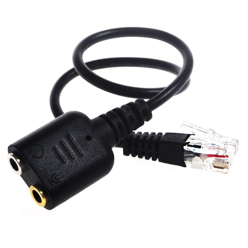 baolongking Headset Adapter RJ9 Male to 3.5mm Female Headset Phone
