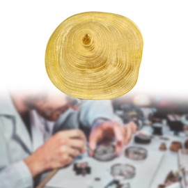 Oshhni Wooden Watch Movement Base Watch Protector Portable Non-slip Watch Repair Tool Movement Holder for Hands Setting Watchmakers, 86.6MM