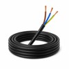 10 m cable, black, 3 x 1.5 mm², flexible, H05VV-F