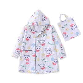 Jyz Raincoat, Kids' School Bag, Kappa, Kids' Raincoat, Rainwear, Poncho, Student, Rainwear, Boys, Raincoat, Lightweight, Waterproof, Quick Drying, High Visibility, Large Brim, Storage Bag Included