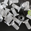 25 x Crosshead Countersunk Screw Nuts and Bolts, Transparent Clear